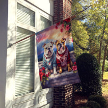Load image into Gallery viewer, English Bulldog Two Hearts House Flag