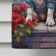 Load image into Gallery viewer, English Bulldog Two Hearts House Flag