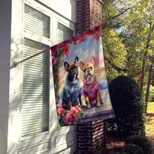 Load image into Gallery viewer, French Bulldog Two Hearts House Flag