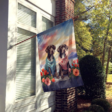 Load image into Gallery viewer, German Shorthaired Pointer Two Hearts House Flag