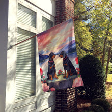 Load image into Gallery viewer, Gordon Setter Two Hearts House Flag