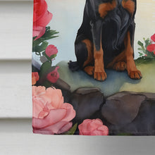 Load image into Gallery viewer, Gordon Setter Two Hearts House Flag