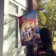 Load image into Gallery viewer, Great Pyrenees Two Hearts House Flag