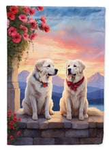 Load image into Gallery viewer, Great Pyrenees Two Hearts House Flag
