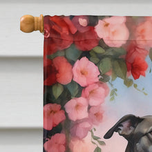 Load image into Gallery viewer, Greyhound Two Hearts House Flag