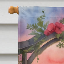 Load image into Gallery viewer, Keeshond Two Hearts House Flag