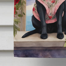 Load image into Gallery viewer, Black Labrador Retriever Two Hearts House Flag