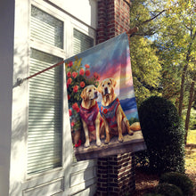 Load image into Gallery viewer, Yellow Labrador Retriever Two Hearts House Flag