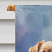 Load image into Gallery viewer, Lhasa Apso Two Hearts House Flag