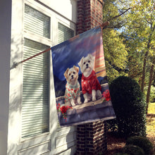 Load image into Gallery viewer, Maltese Two Hearts House Flag