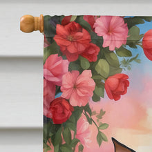 Load image into Gallery viewer, Miniature Pinscher Two Hearts House Flag