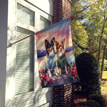 Load image into Gallery viewer, Papillon Two Hearts House Flag