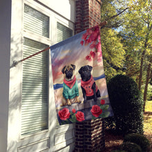 Load image into Gallery viewer, Pug Two Hearts House Flag