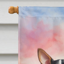 Load image into Gallery viewer, Rat Terrier Two Hearts House Flag