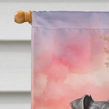 Load image into Gallery viewer, Schnauzer Two Hearts House Flag