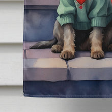 Load image into Gallery viewer, Schnauzer Two Hearts House Flag