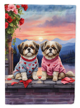 Load image into Gallery viewer, Shih Tzu Two Hearts House Flag