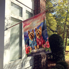 Load image into Gallery viewer, Silky Terrier Two Hearts House Flag