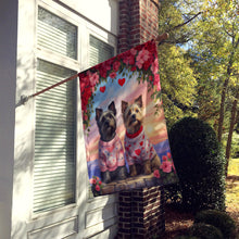 Load image into Gallery viewer, Skye Terrier Two Hearts House Flag