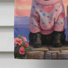 Load image into Gallery viewer, Skye Terrier Two Hearts House Flag
