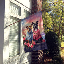 Load image into Gallery viewer, Staffordshire Bull Terrier Two Hearts House Flag