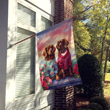 Load image into Gallery viewer, Sussex Spaniel Two Hearts House Flag