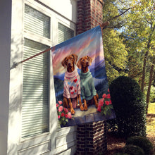 Load image into Gallery viewer, Vizsla Two Hearts House Flag