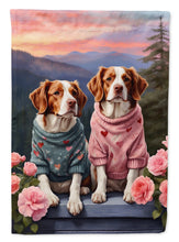 Load image into Gallery viewer, Welsh Springer Spaniel Two Hearts House Flag