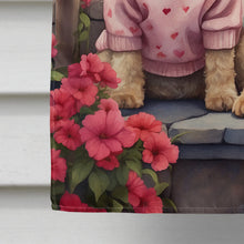 Load image into Gallery viewer, Wheaten Terrier Two Hearts House Flag