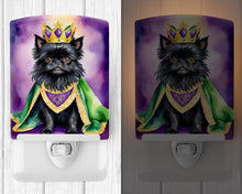 Load image into Gallery viewer, Affenpinscher King of Mardi Gras Ceramic Night Light