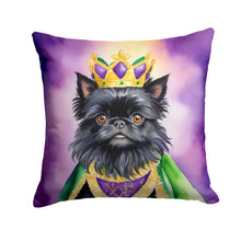 Load image into Gallery viewer, Affenpinscher King of Mardi Gras Throw Pillow