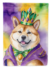 Load image into Gallery viewer, Akita King of Mardi Gras House Flag