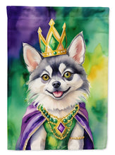 Load image into Gallery viewer, Alaskan Klee Kai King of Mardi Gras House Flag