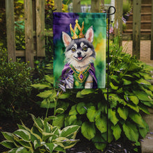 Load image into Gallery viewer, Alaskan Klee Kai King of Mardi Gras Garden Flag - Vibrant Dog-Themed Yard Decor by Caroline's Treasures