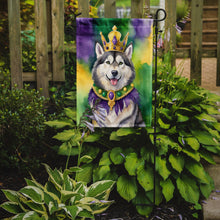 Load image into Gallery viewer, Alaskan Malamute King of Mardi Gras Garden Flag - Vibrant Dog-Themed Yard Decor by Caroline's Treasures