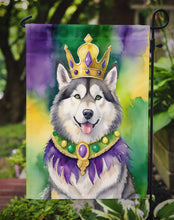 Load image into Gallery viewer, Alaskan Malamute King of Mardi Gras Garden Flag - Vibrant Dog-Themed Yard Decor by Caroline's Treasures