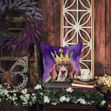 Load image into Gallery viewer, American English Coonhound King of Mardi Gras Throw Pillow