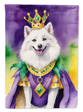 Load image into Gallery viewer, American Eskimo King of Mardi Gras House Flag