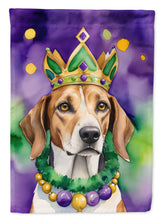Load image into Gallery viewer, American Foxhound King of Mardi Gras Garden Flag - Vibrant Dog-Themed Yard Decor by Caroline's Treasures