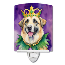 Load image into Gallery viewer, Anatolian Shepherd Dog King of Mardi Gras Ceramic Night Light