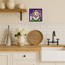 Load image into Gallery viewer, Anatolian Shepherd Dog King of Mardi Gras Framed Metal Print