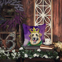 Load image into Gallery viewer, Anatolian Shepherd Dog King of Mardi Gras Throw Pillow