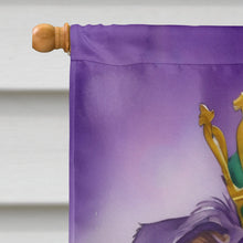 Load image into Gallery viewer, Australian Shepherd King of Mardi Gras House Flag