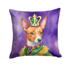 Load image into Gallery viewer, Basenji King of Mardi Gras Throw Pillow