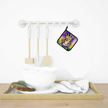Load image into Gallery viewer, Beagle King of Mardi Gras Pot Holders - Set of 2 Decorative Kitchen Helpers | Made in the USA