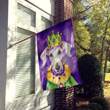 Load image into Gallery viewer, Bedlington Terrier King of Mardi Gras House Flag