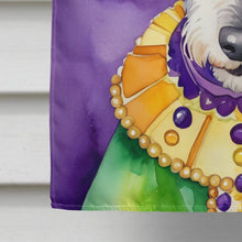 Load image into Gallery viewer, Bedlington Terrier King of Mardi Gras House Flag