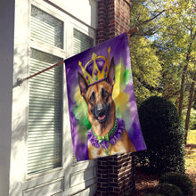 Load image into Gallery viewer, Belgian Malinois King of Mardi Gras House Flag