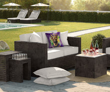 Load image into Gallery viewer, Belgian Malinois King of Mardi Gras Throw Pillow