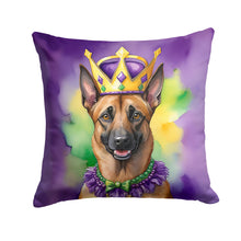 Load image into Gallery viewer, Belgian Malinois King of Mardi Gras Throw Pillow